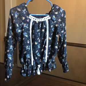 Girls floral blouse